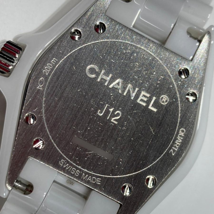 シャネル J12 ホワイト 8Pダイヤ H2422 レディース 中古 C10515 | [中古]シャネル J12 ホワイト セラミック H2422 ホワイト