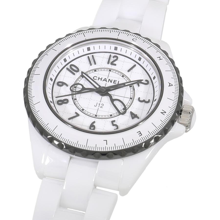 J12 [中古]シャネル クチュール 33MM H9763 ホワイト レディース 送料