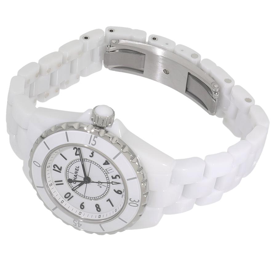 【CHANEL】J12 H0968 白セラミック クォーツ 完品 極美品 J12 [中古]シャネル ホワイトセラミック 33MM H0968 ホワイト