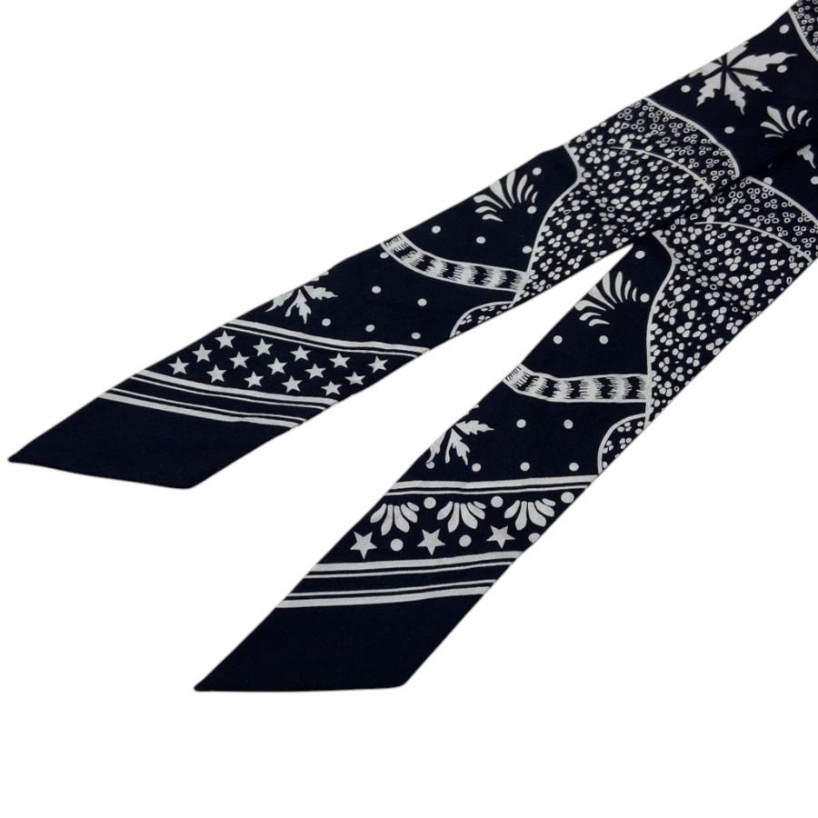 HERMES（エルメス） [中古]エルメス ツイリー スカーフ レオパード 