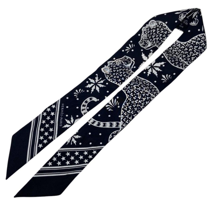 HERMES（エルメス） [中古]エルメス ツイリー スカーフ レオパード 