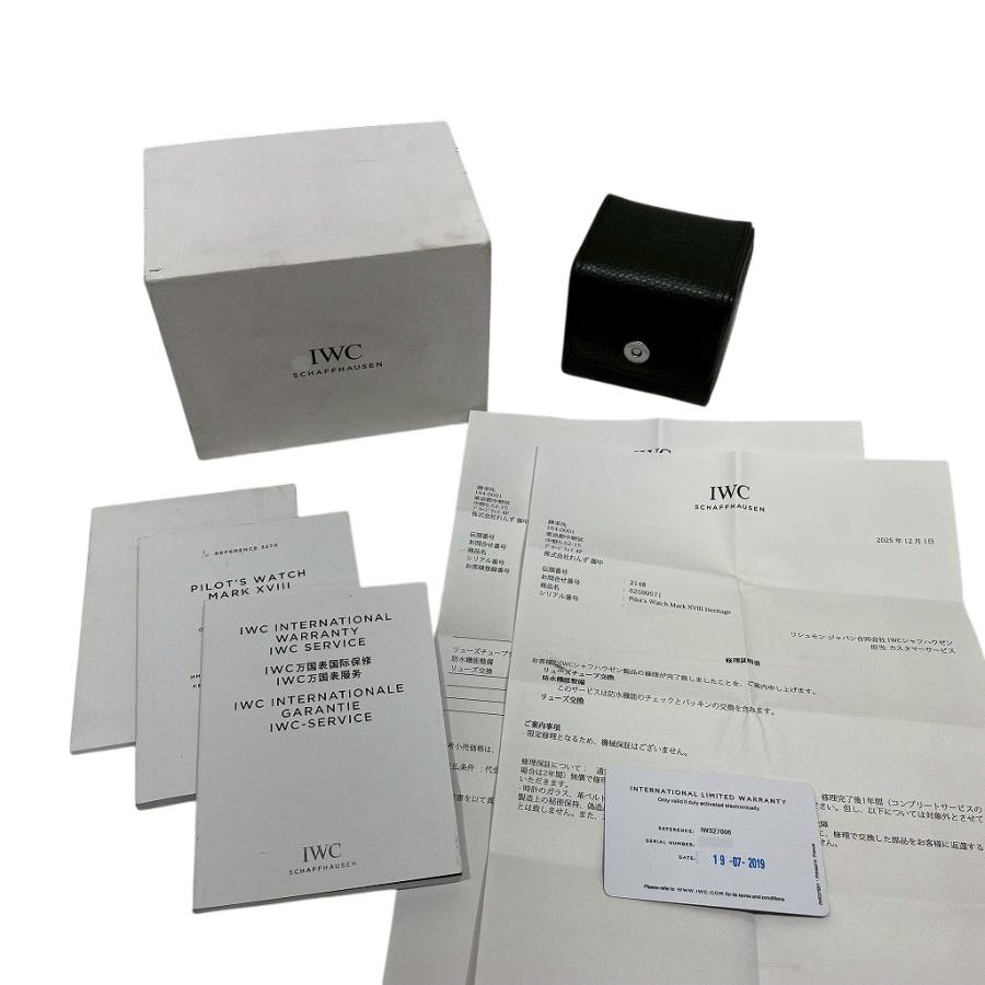 [中古]IWC パイロットウォッチ マーク18 ヘリテージ IW327006 ブラック メンズ 腕時計 送料無料 | パイロット・ウォッチ | 11