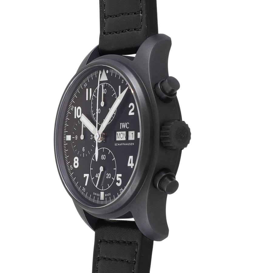 [中古]IWC パイロットウォッチ クロノグラフ トリビュート トゥ 3705 世界限定1000本 IW387905 ブラック メンズ 腕時計 | パイロット・ウォッチ | 01