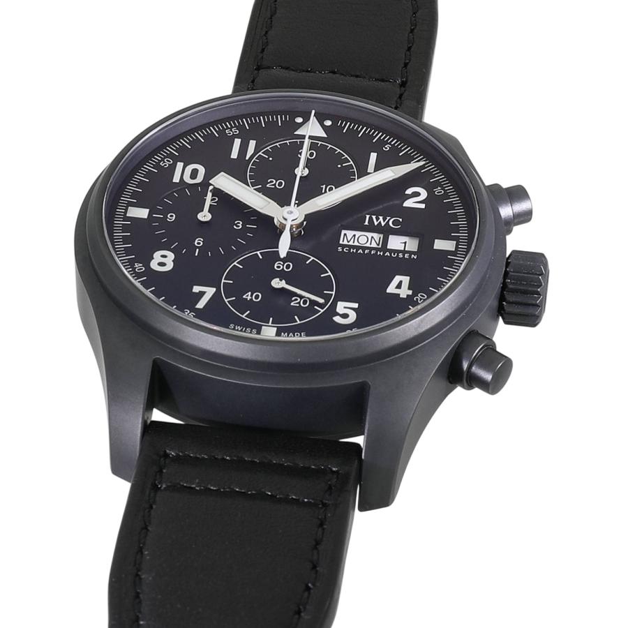 [中古]IWC パイロットウォッチ クロノグラフ トリビュート トゥ 3705 世界限定1000本 IW387905 ブラック メンズ 腕時計 | パイロット・ウォッチ | 03