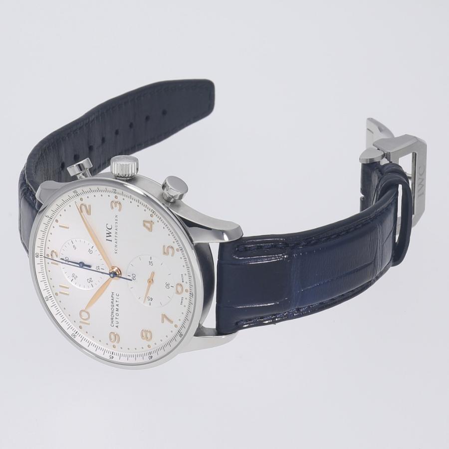 【極美品】IWC ポルトギーゼ　金針　IW371445 中古】 IWC ポルトギーゼ クロノグラフ シルバー 金針 IW371445