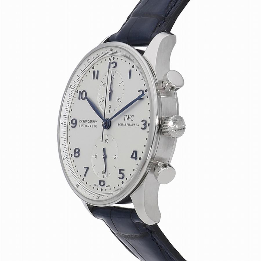 ポルトギーゼ [中古]IWC クロノグラフ シルバー IW371446 メンズ 送料 