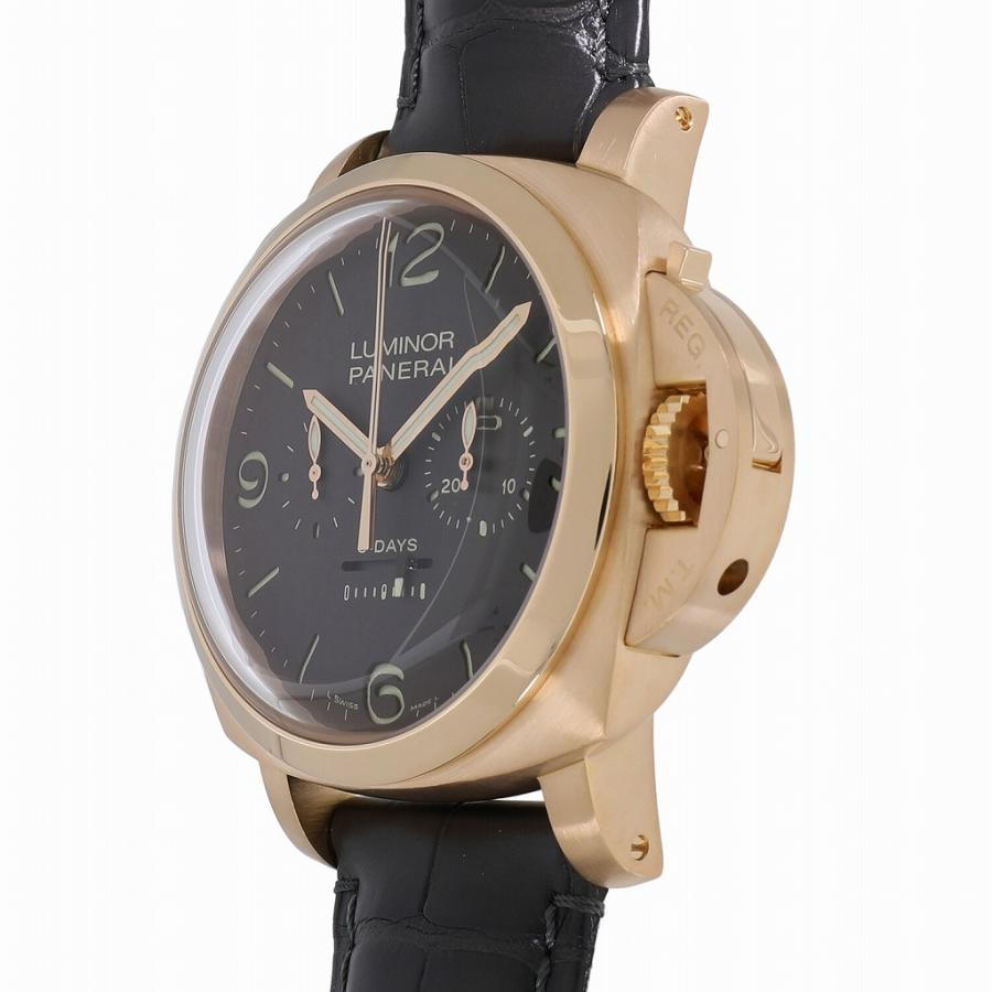 パネライ ルミノール 1950 8デイズ ラトラパンテ 世界300本限定 ブラウン PAM00319 L番 メンズ 中古 送料無料 腕時計