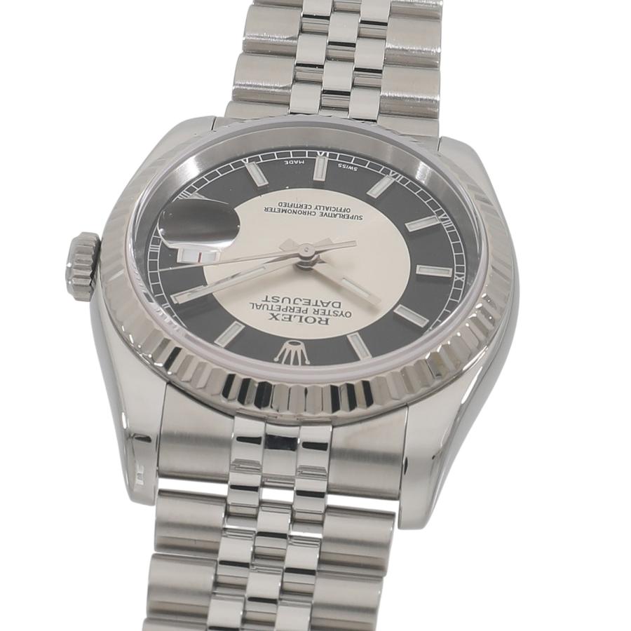 デイトジャスト [中古]ロレックス 116234 ブラック×シルバー 2トーン