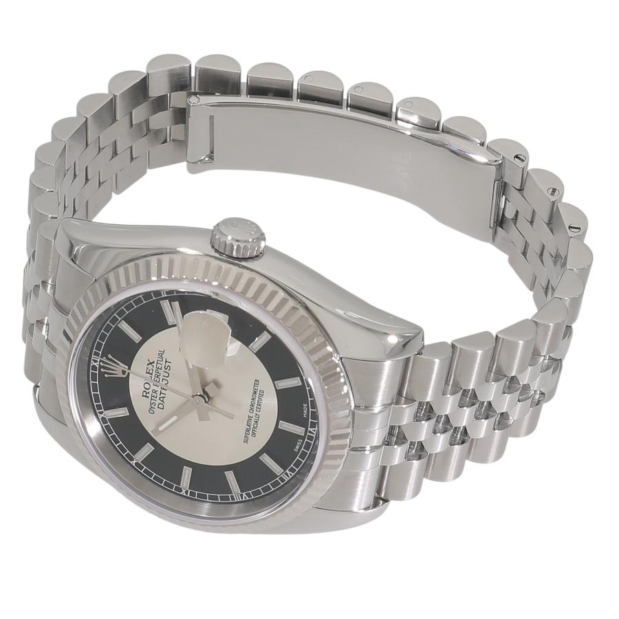 デイトジャスト [中古]ロレックス 116234 ブラック×シルバー 2トーン