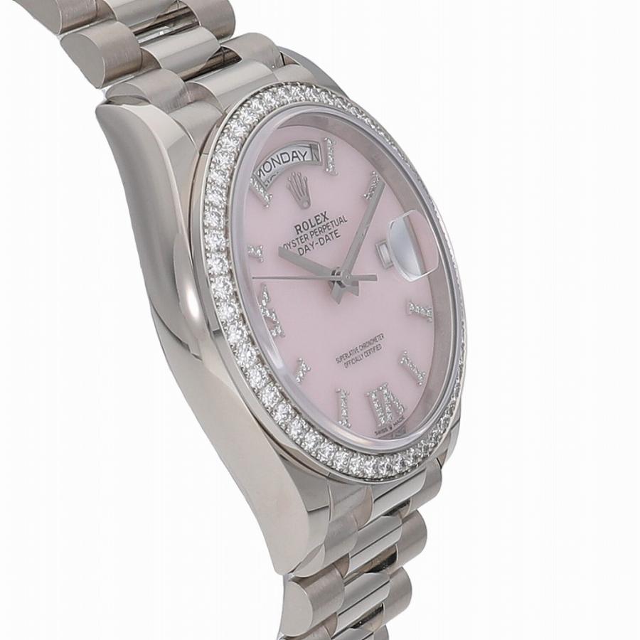 GAHGA 光れーる　いやらしパープル デイデイト [未使用]ロレックス 36 ピンクオパール 128349RBR ボーイズ