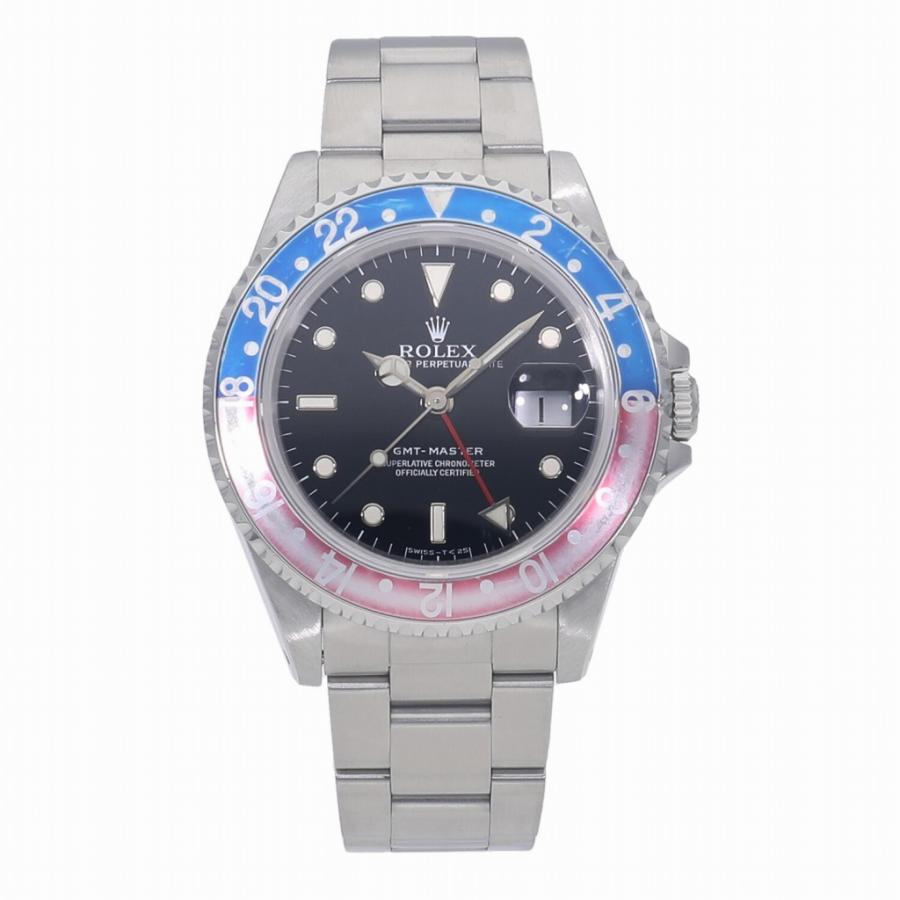 GMTマスター [中古]ロレックス 赤青/ペプシ ブラック 16700 X番 メンズ