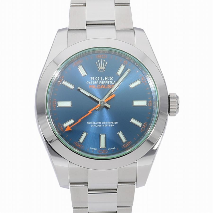[r5486]ロレックス ミルガウス ブルー 116400GV ランダム メンズ ミルガウス [中古]ロレックス ブルー 116400GV ランダム メンズ 送料