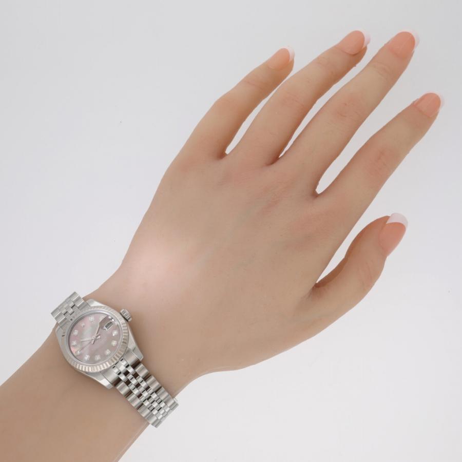 ロレックス デイトジャスト 10Pダイヤ 79174NG ブラックシェル F番 レディース 中古 腕時計 楽天市場】ROLEX【ロレックス】79174NG デイトジャスト Y番 10Pダイヤ