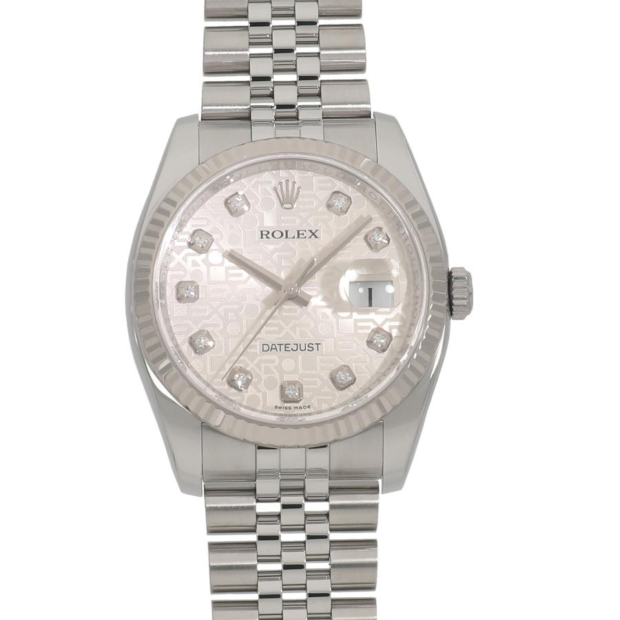 ロレックス デイトジャスト ボーイズ時計 10Pダイヤ コンピューター