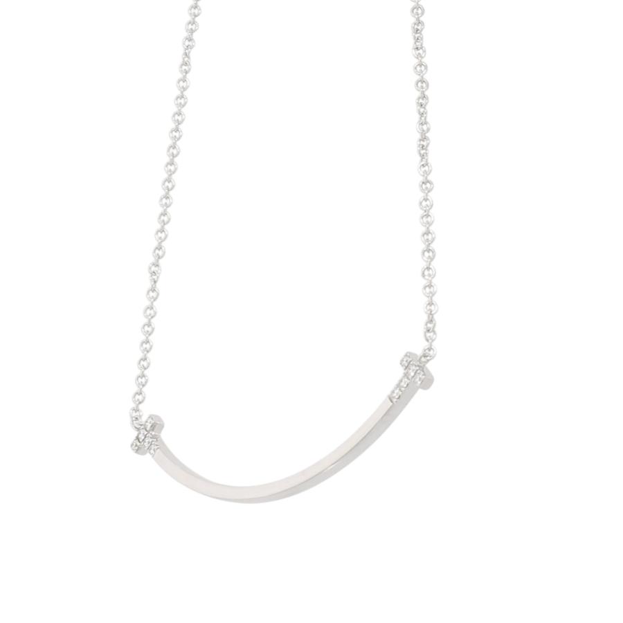 【極美品】Tiffany & Co.スマイルダイヤモンドネックレス 極美TIFFANY & Co.（ティファニー）スマイル ミニ ダイヤ ネックレス
