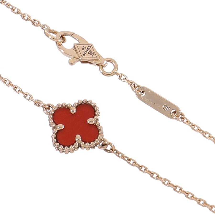 未使用★VanCleef&Arpels アルハンブラブレスレット（カーネリアン） Van Cleef ＆ Arpels（ヴァンクリーフ ＆ アーペル） [中古]ヴァン