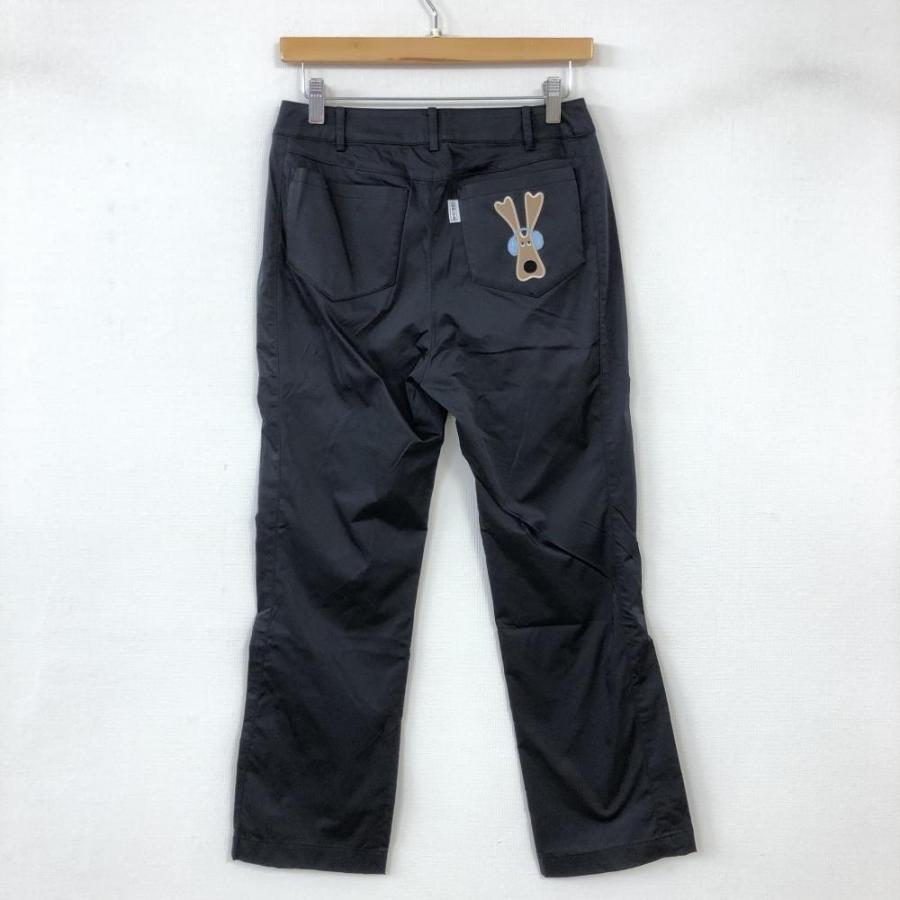 特別送料無料 レディースウエア 美品 M U Sports エムユースポーツ パンツ 黒 犬刺繍 春夏 レディース 40 ゴルフウェア Www Threeriversofs Com