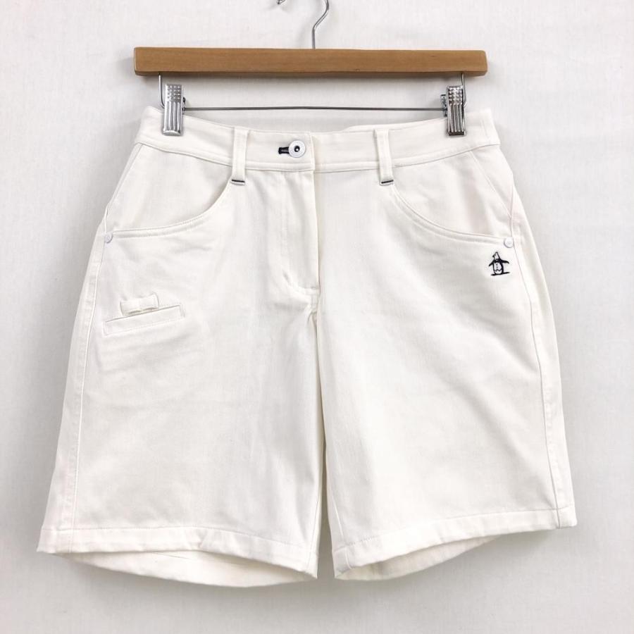 美品 Munsingwear マンシングウェア ハーフパンツ 白 ストレッチ ロゴ刺繍 レディース 9 ゴルフウェア B21 1 レオナード 通販 Yahoo ショッピング