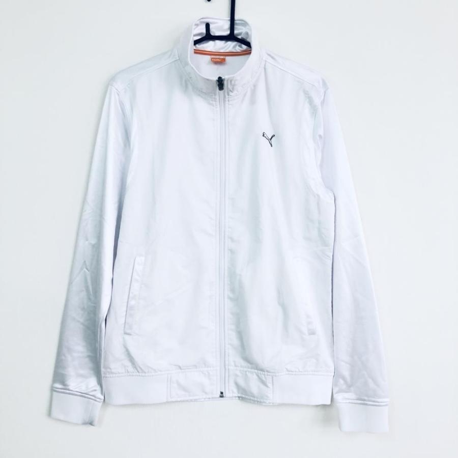 Puma プーマ 切替ブルゾンジャケット 白 一部光沢 ジャージ 裏地無し メンズ ０ ゴルフウェア 1 レオナード 通販 Yahoo ショッピング