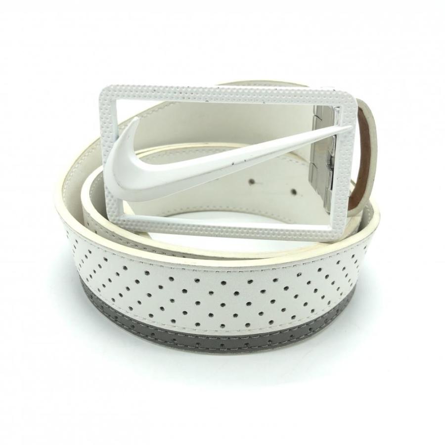 Nike ナイキ トップ式ベルト 白 グレー パンチング レディース ゴルフウェア 1 レオナード 通販 Yahoo ショッピング