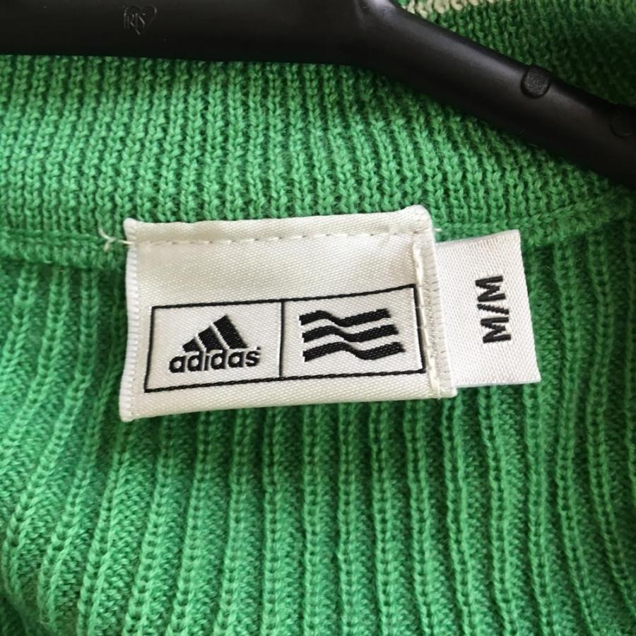 50%OFF価格 (美品)adidas アディダス ハイネックニットベスト グリーン