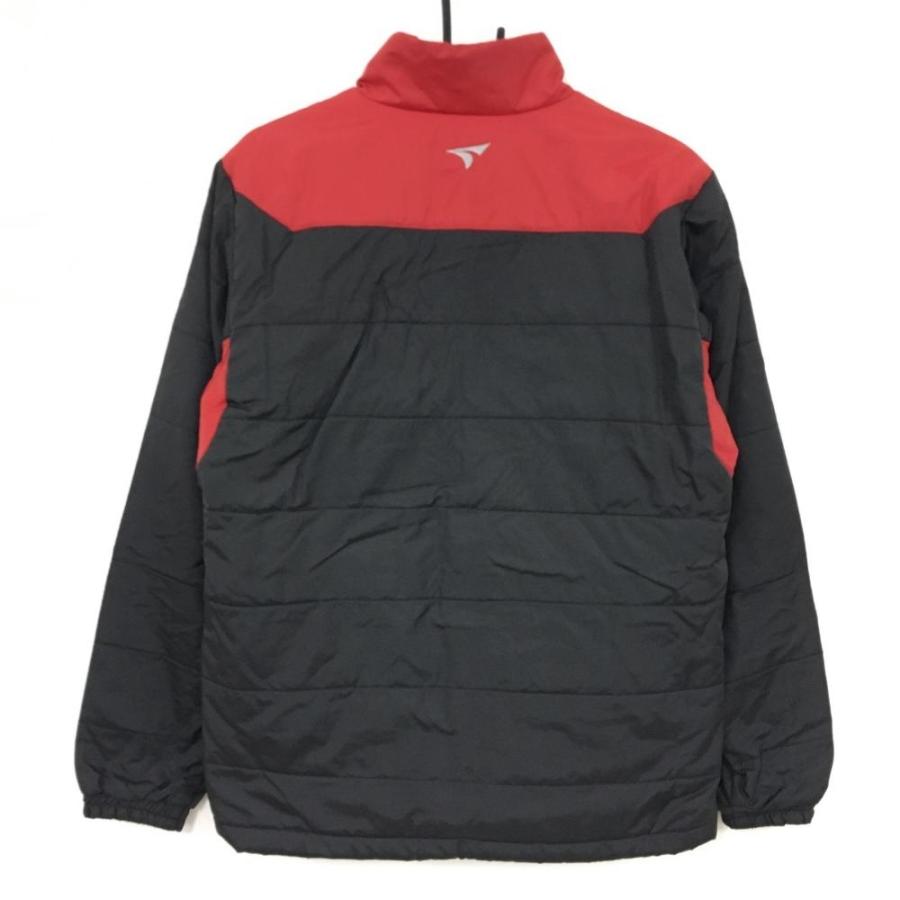 TOURSTAGE ツアーステージ 中綿ジャケット 黒×レッド ロゴ刺繍 メンズ
