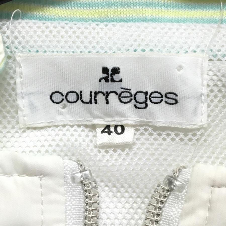 Sale 50 Off Courreges クレージュ 2wayジャケット 白 シルバーラメ糸 袖着脱可 背中上部のみメッシュ裏地 レディース 40 ゴルフウェア 1 レオナード 通販 Yahoo ショッピング