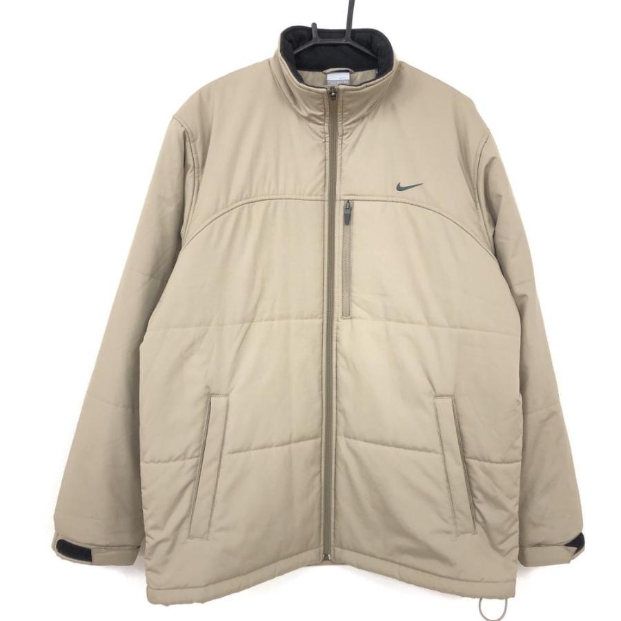 NIKE（ナイキ） 中綿ジャケット ブラウンベージュ 裾ドローコード 