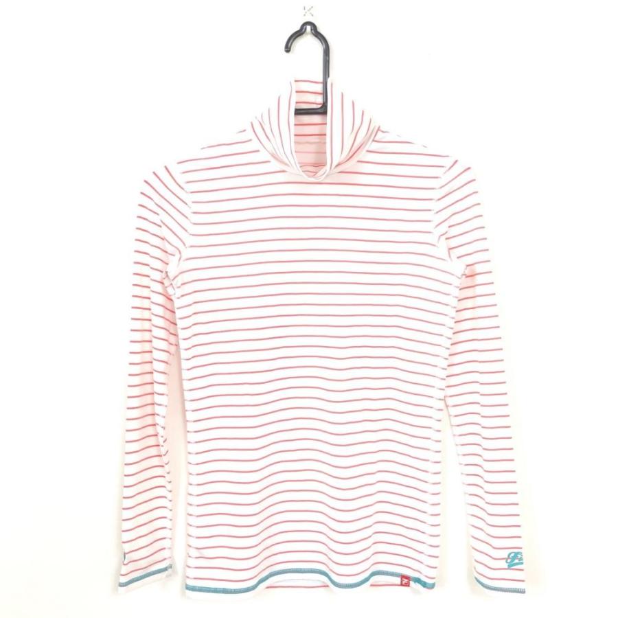 美品 Fila Golf フィラゴルフ 長袖タートルネックシャツ 白 サーモンピンク ボーダー インナーウェア レディース M ゴルフウェア 1 レオナード 通販 Yahoo ショッピング