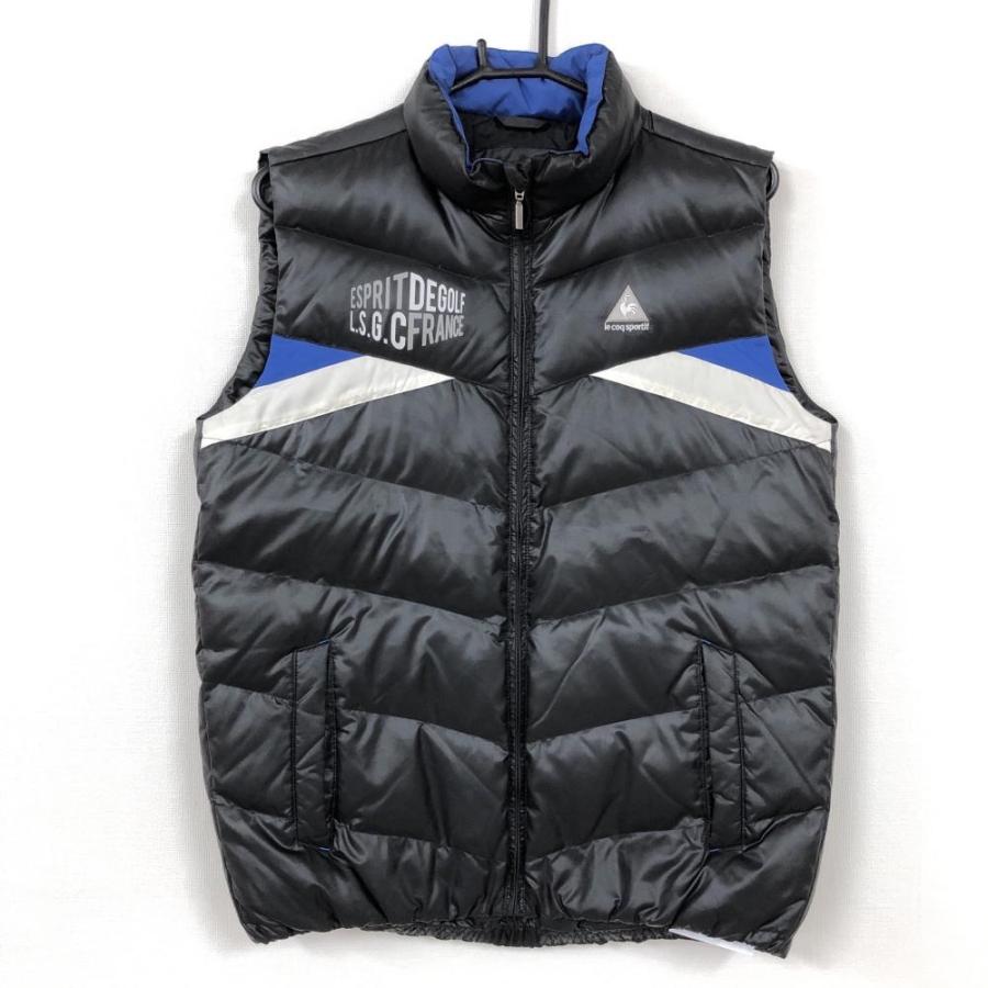 Le Coq Sportif ルコック ダウンベスト 黒 白 プリント 刺 メンズ M ゴルフウェア 1 レオナード 通販 Yahoo ショッピング
