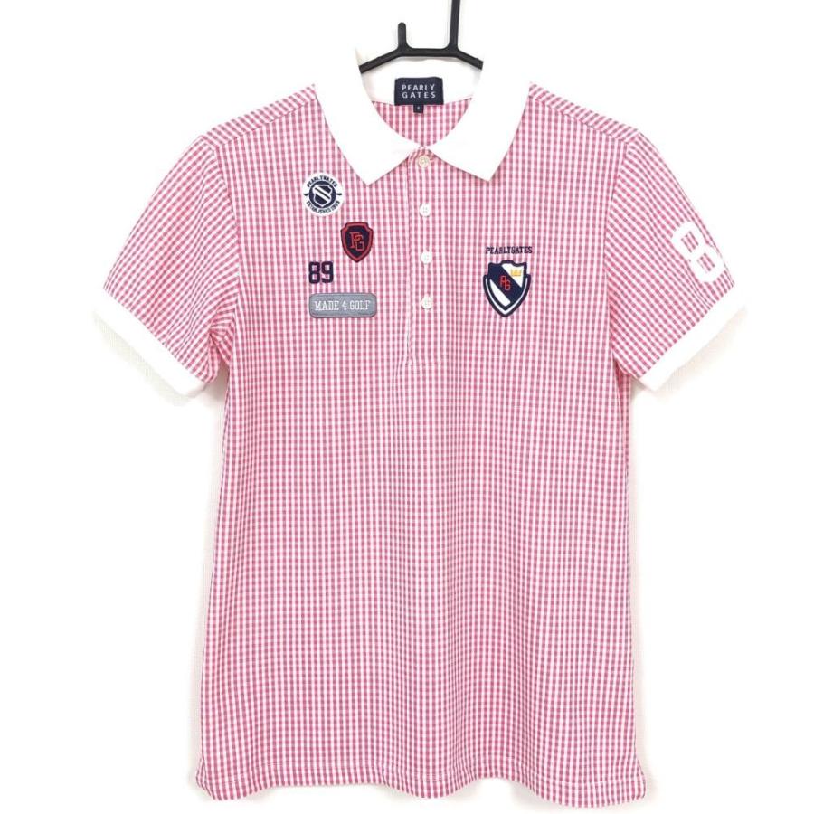 Pearley Gates パーリーゲイツ 半袖ポロシャツ 白 ピンク チェック メンズ 4 M ゴルフウェア 1 レオナード 通販 Yahoo ショッピング