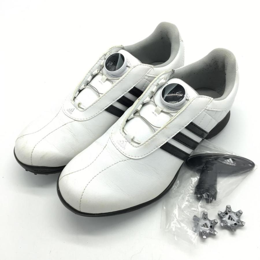 Adidas アディダス ゴルフシューズ 白 黒 3ライン Q Driver Boa ボア レディース 23 0 ゴルフウェア 1 レオナード 通販 Yahoo ショッピング