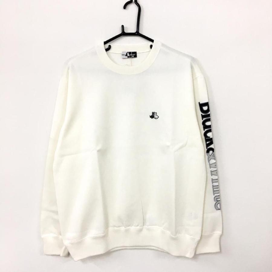 新品 Black White ブラックアンドホワイト スウェットトレーナー 白 袖ロゴ シンプル 80 Off メンズ L ゴルフウェア 1 レオナード 通販 Yahoo ショッピング