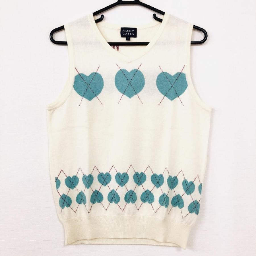 PEARLY GATES ハート柄ニットベスト