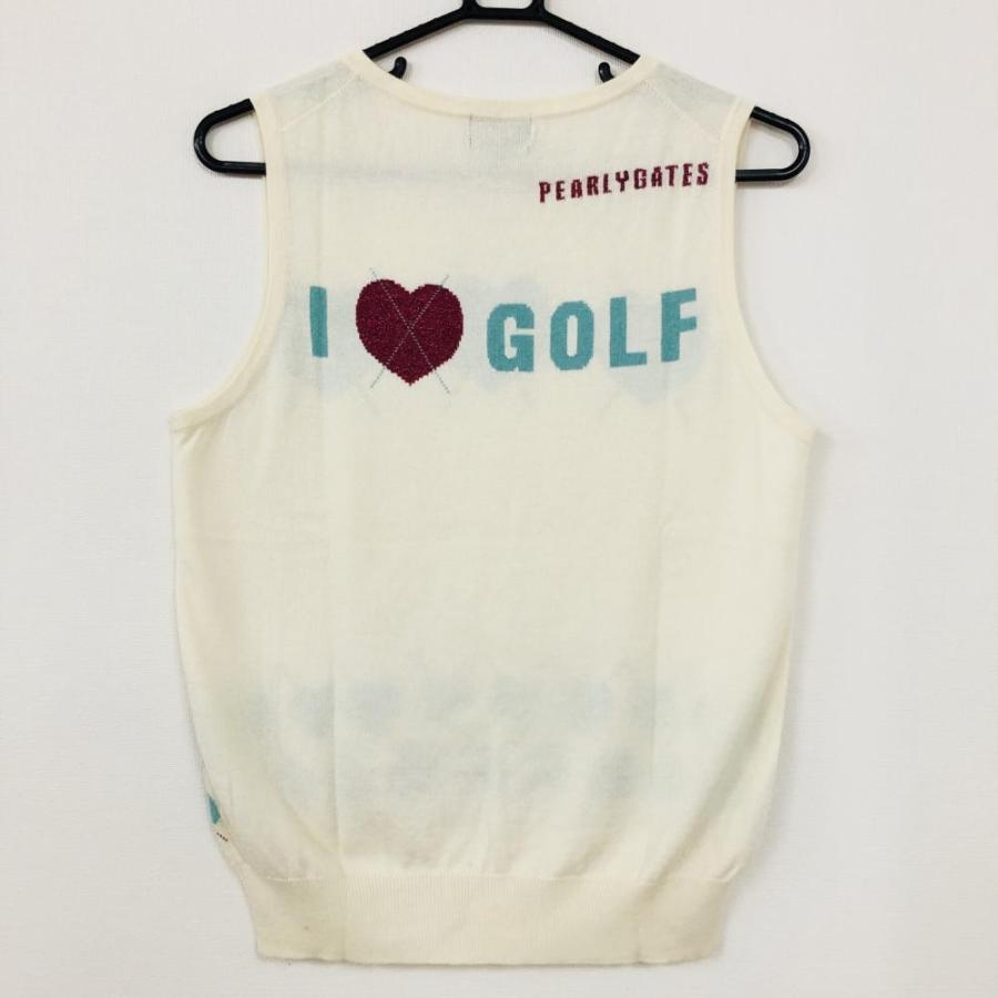 70%OFF価格／(美品)PEARLY GATES パーリーゲイツ ニットベスト 白 