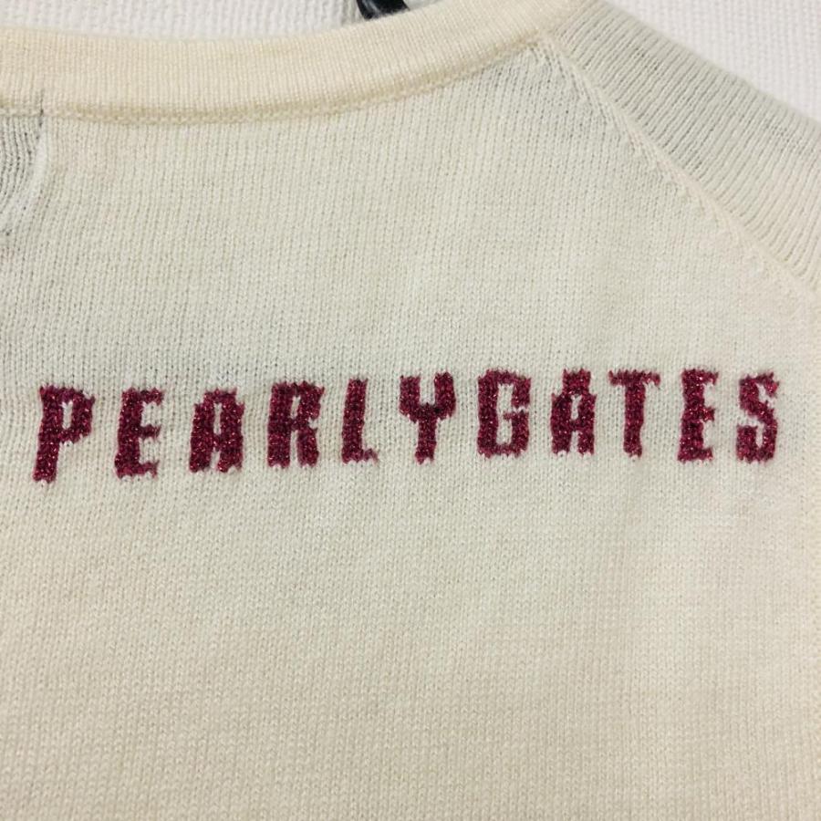 70%OFF価格／(美品)PEARLY GATES パーリーゲイツ ニットベスト 白 