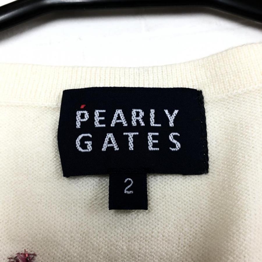 70%OFF価格／(美品)PEARLY GATES パーリーゲイツ ニットベスト 白 