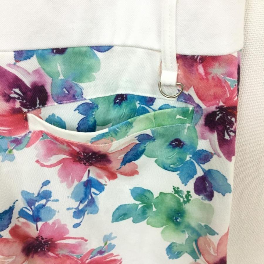 Kiss On The Green キスオンザグリーン 半袖ポロワンピース 白 レッド 花柄 総柄 レディース 2 M ゴルフウェア 1 レオナード 通販 Yahoo ショッピング