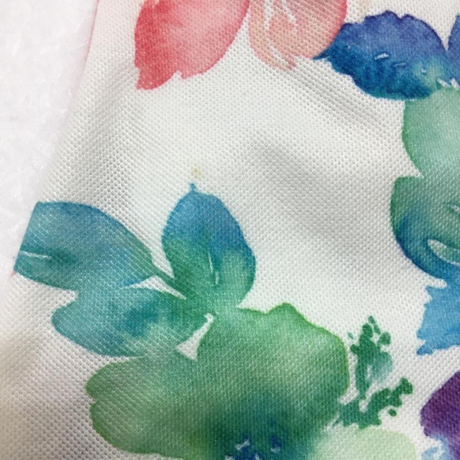 Kiss On The Green キスオンザグリーン 半袖ポロワンピース 白 レッド 花柄 総柄 レディース 2 M ゴルフウェア 1 レオナード 通販 Yahoo ショッピング