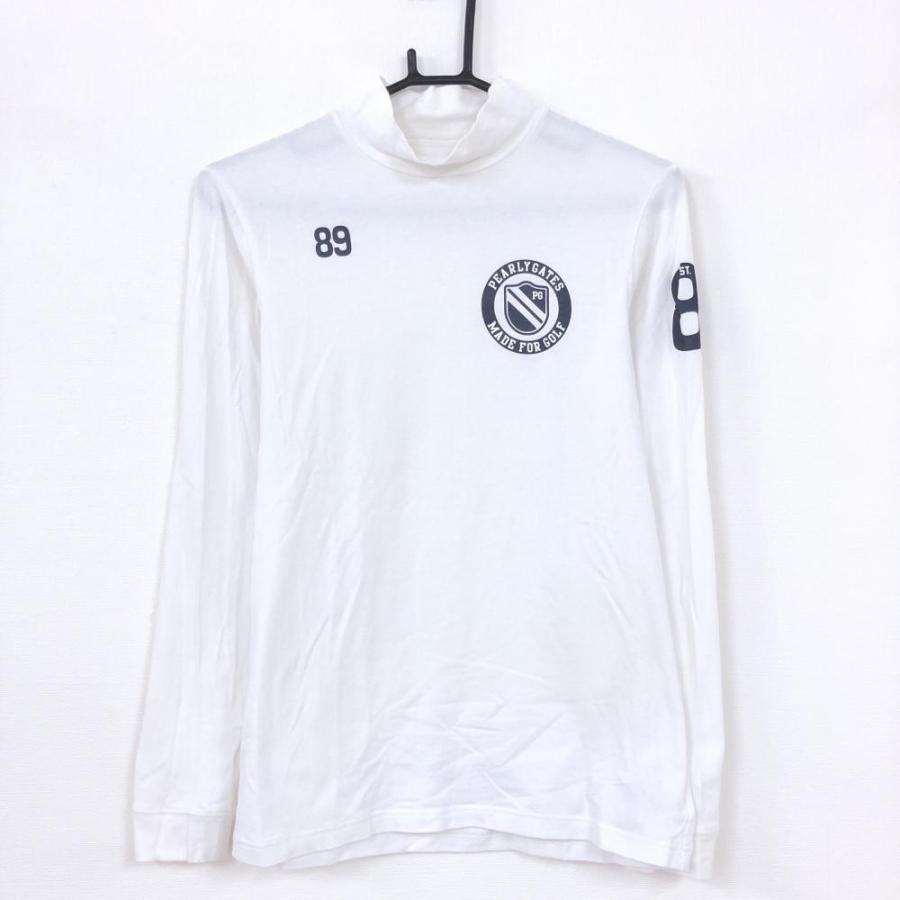 Pearley Gates パーリーゲイツ 長袖ハイネックシャツ 白 ダークネイビー ロゴプリント インナーウェア メンズ 5 M ゴルフウェア 1 レオナード 通販 Yahoo ショッピング