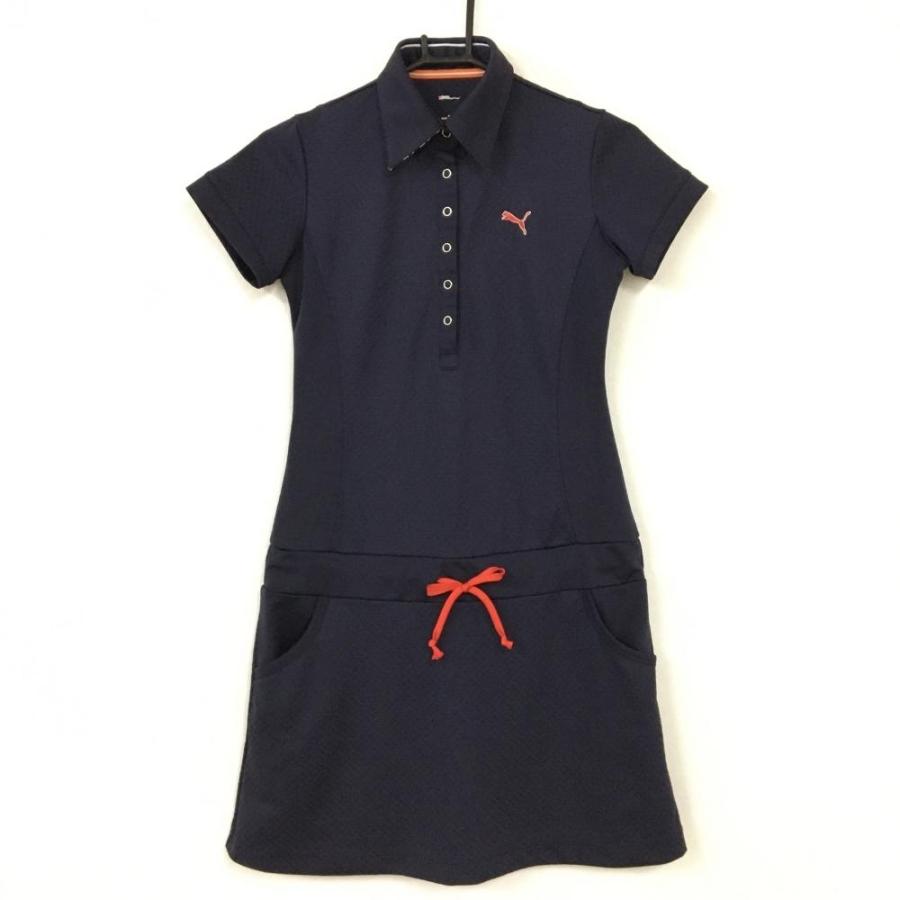50 Off価格 美品 Puma プーマ 半袖ポロワンピース ダークネイビー 白 チェック織生地 Dry Cell 襟裏柄 スナップボタン レディース M ゴルフウェア 1 レオナード 通販 Yahoo ショッピング