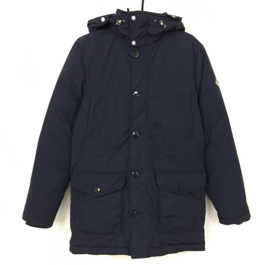 LEONARD ネイビー ダウンジャケット フード付き