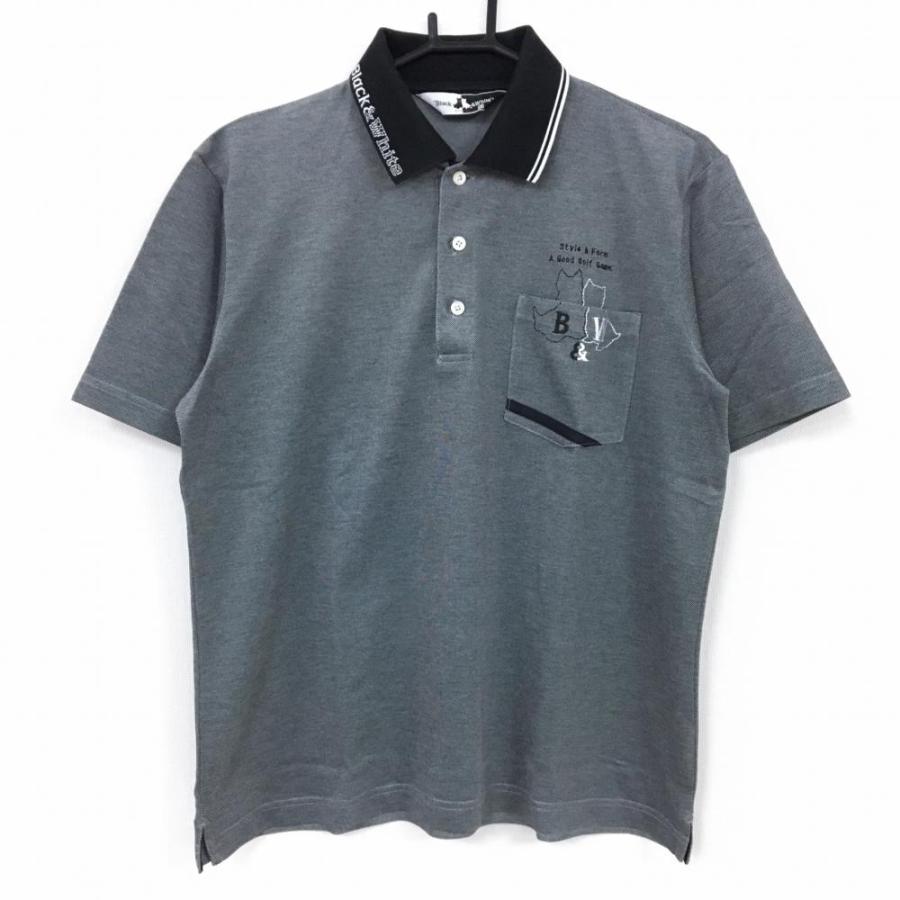 Black White ブラックアンドホワイト 半袖ポロシャツ 黒 白 犬 刺 襟裏ロゴ メンズ M ゴルフウェア 1 レオナード 通販 Yahoo ショッピング