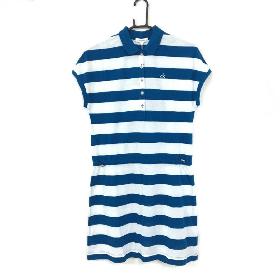 新品 Calvin Klein カルバンクラインゴルフ 半袖ポロワンピース ブルー 白 ボーダー 75 Off レディース M ゴルフウェア 1 レオナード 通販 Yahoo ショッピング
