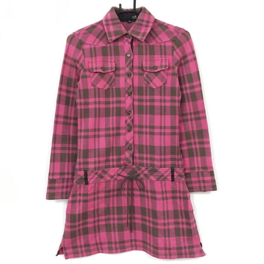 23区 23区スポーツ ワンピース ピンク ブラウン チェック柄 レディース S M ゴルフウェア 1 レオナード 通販 Yahoo ショッピング