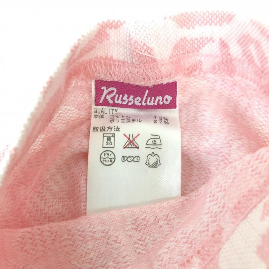 60%OFF価格／(美品)RUSSELUNO ラッセルノ アームカバー ピンク×白