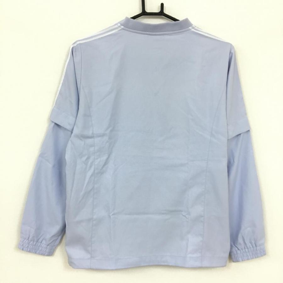 adidas アディダス 2wayスニード ブルゾン ライトブルー×白 3