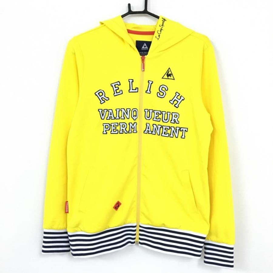 Off Le Coq Sportif ルコック パーカー イエロー ネイビー リブボーダー レディース Ll ゴルフウェア 1 レオナード 通販 Yahoo ショッピング