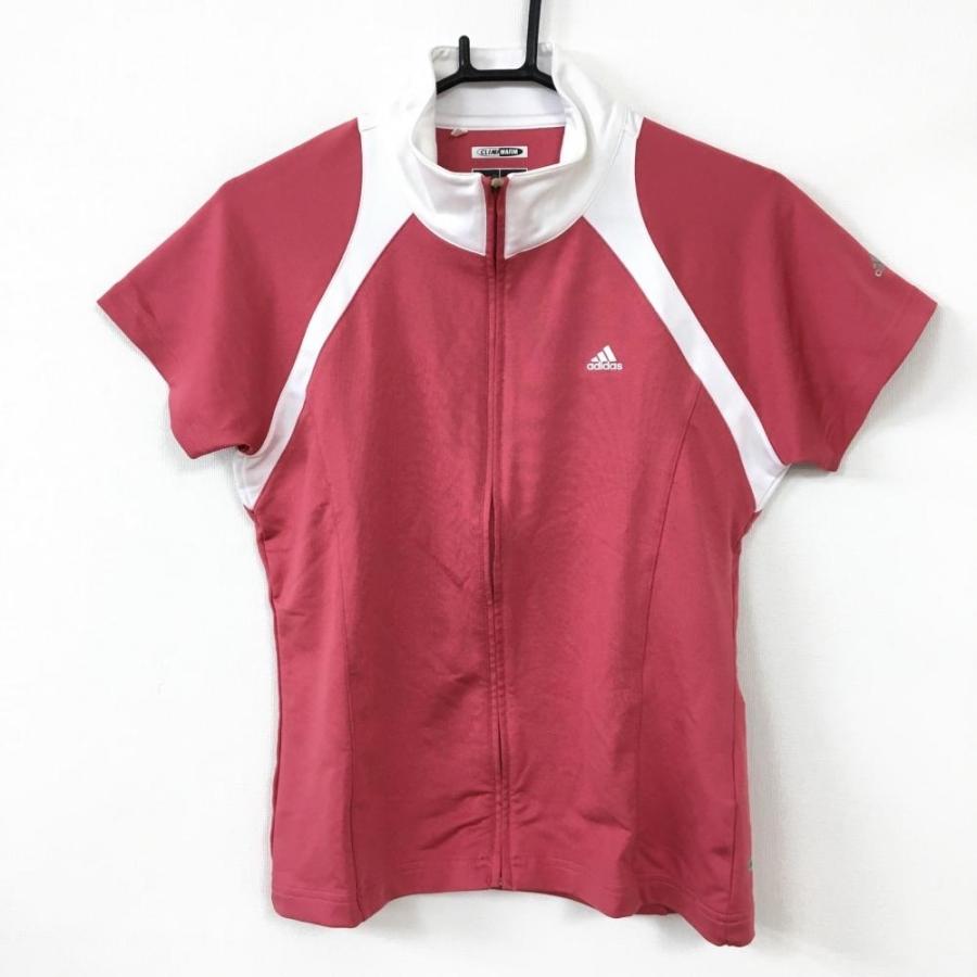 adidas（アディダス） 半袖ジャケットブルゾン ピンク×白 裏地無し 3 