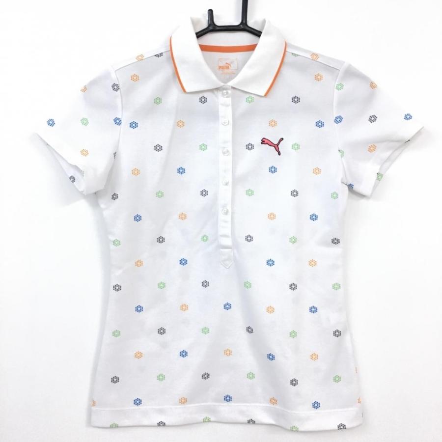 プーマ 半袖ポロシャツ 白×マルチカラー 総柄 レディース S ゴルフウェア PUMA/60%OFF価格 :1-240001047912:レオナード 通販 プーマ 半袖ポロシャツ 白×ピンク ドット柄 総柄 DRYCELL レディース L ゴルフウェア PUMA